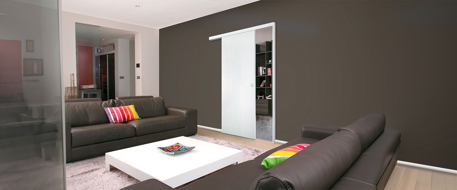 Porte coulissante en applique