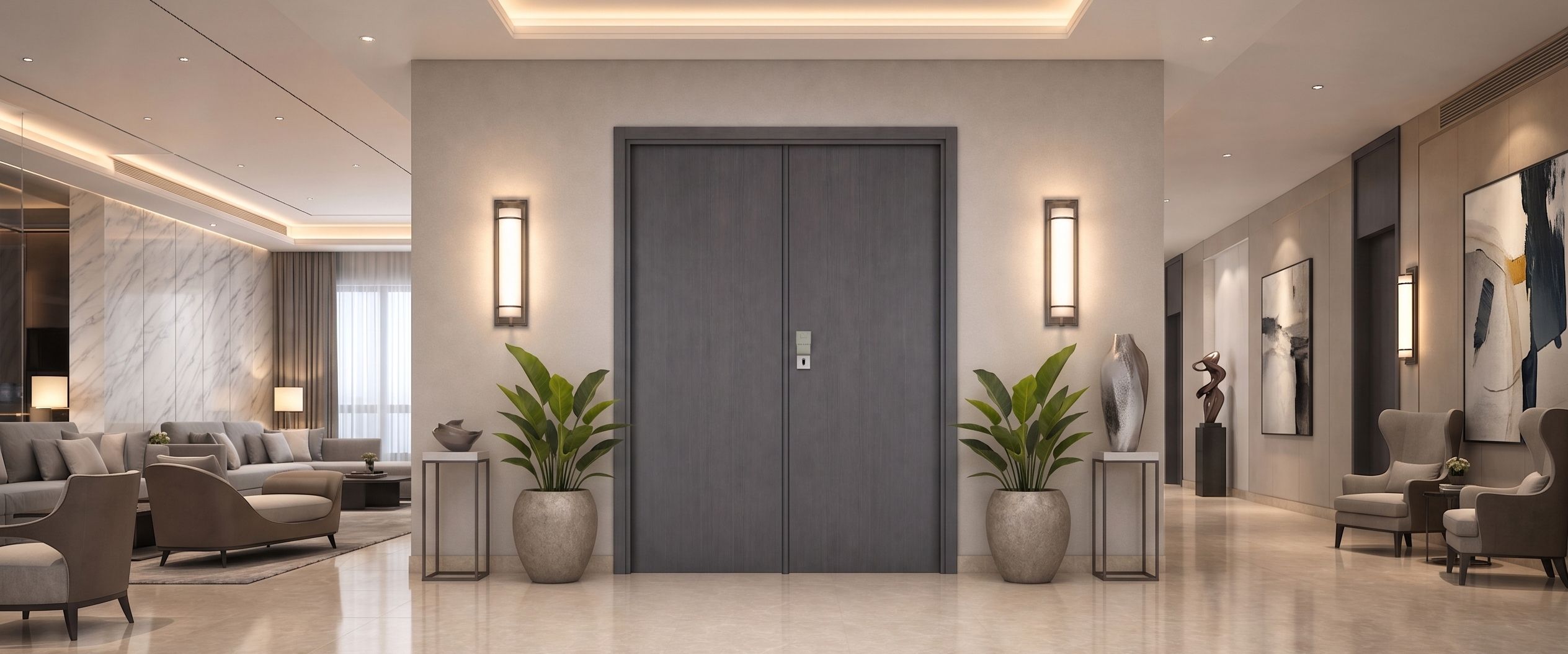 Porte d'intérieur double Collection Premium Touch and Close