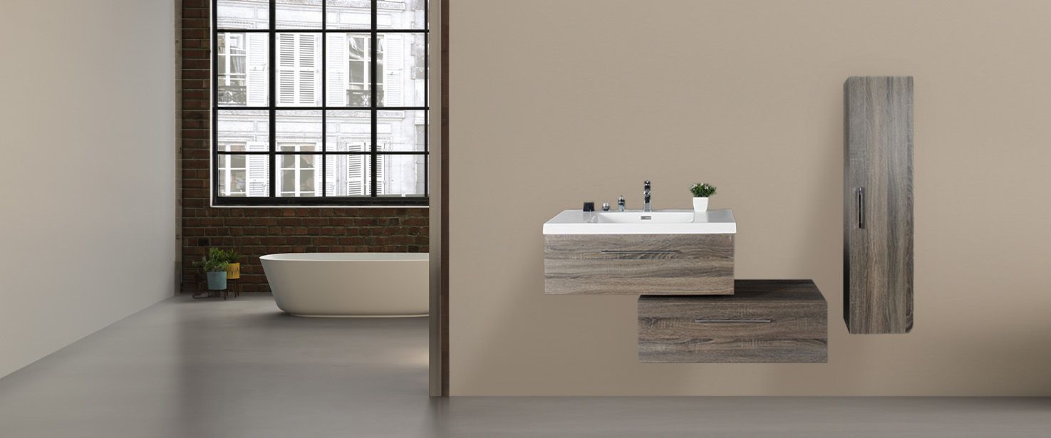 Ensemble meuble de salle de bain 100 cm