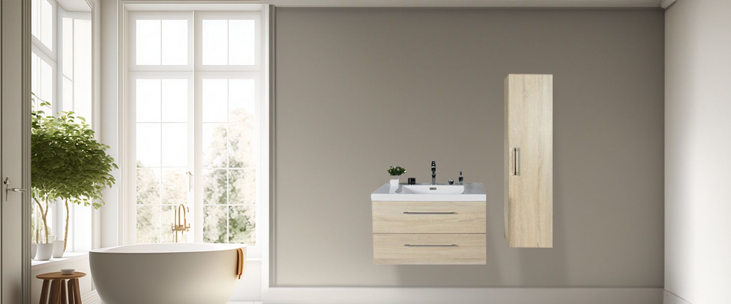 Ensemble meuble de salle de bain 80 cm