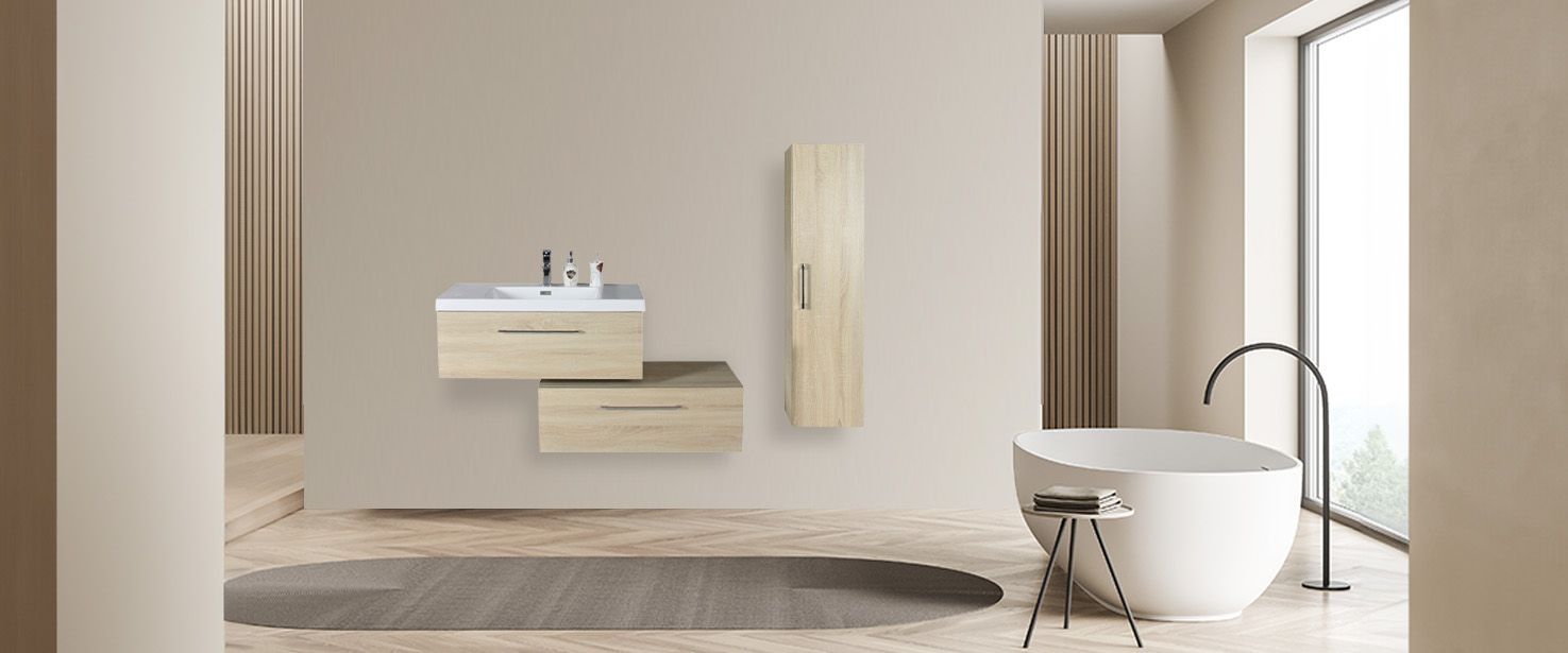 Ensemble meuble de salle de bain 90 cm