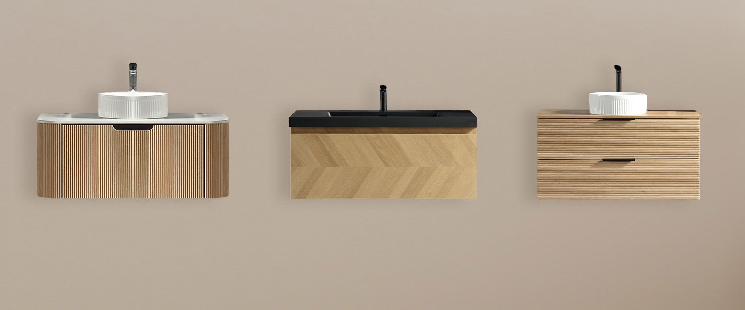 Meuble de salle de bain avec vasque 100 cm