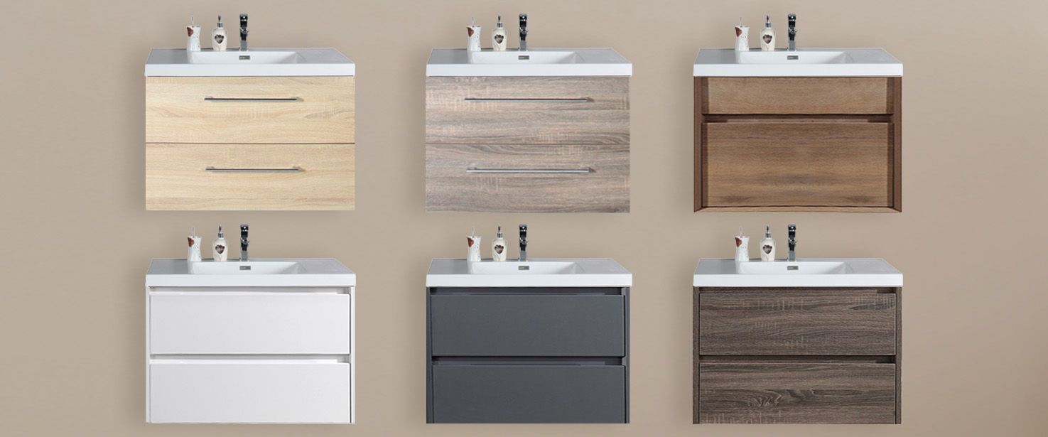 Meuble de salle de bain avec vasque 60 cm