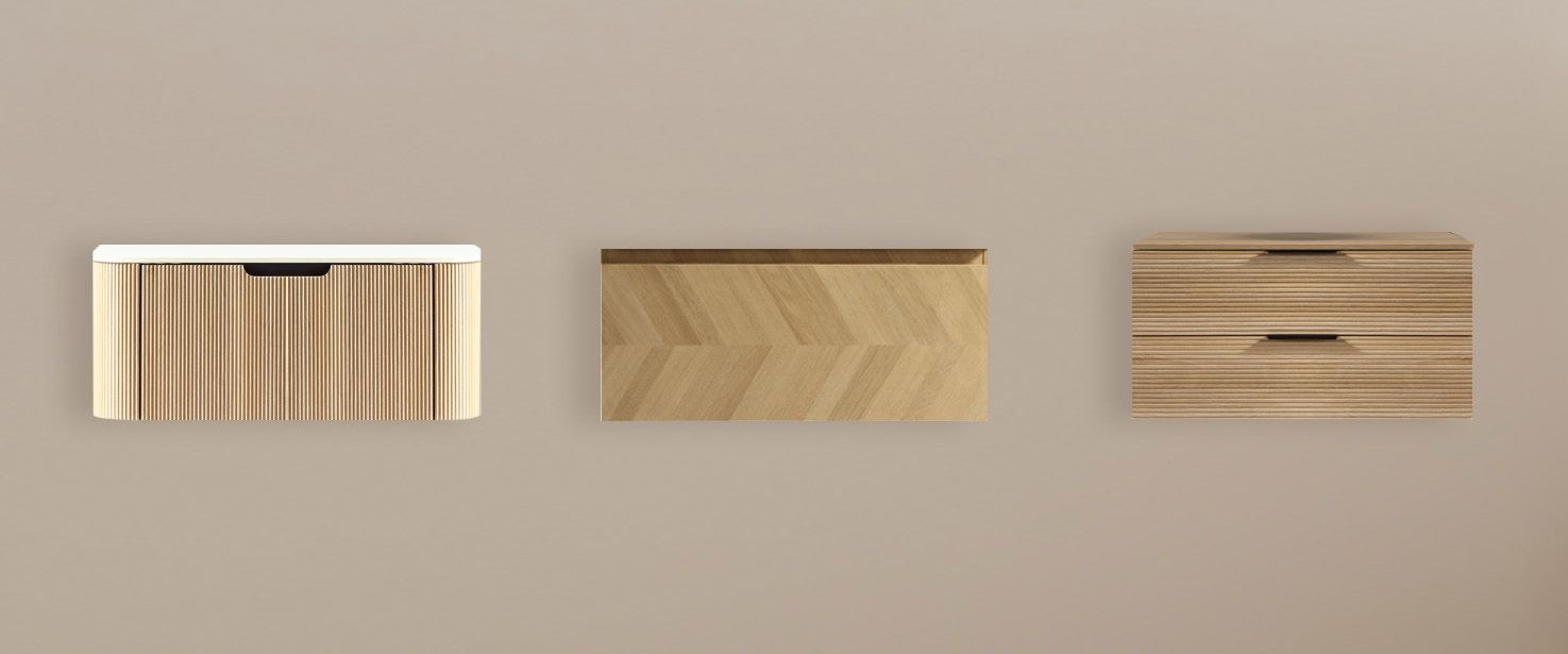 Meuble de salle de bain sans vasque 100 cm
